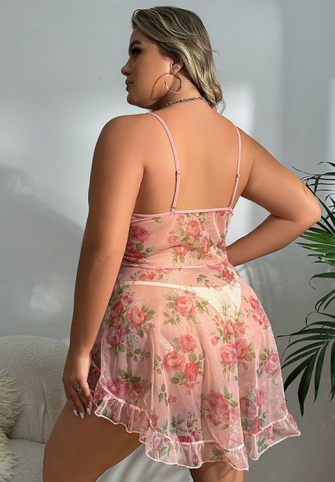 Plus Size Excuse Me Babydoll Set