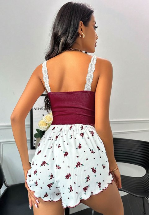 Floral Desire Lace Pajama Short Set