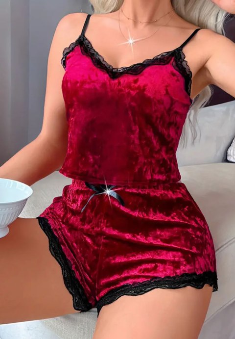 Holiday Vixen velvet Pajama Set