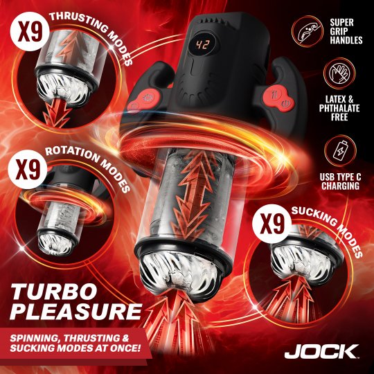 Spinning, Thrusting, & Sucking Masturbator