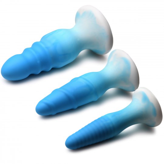 3 Piece Silicone Butt Plug Set