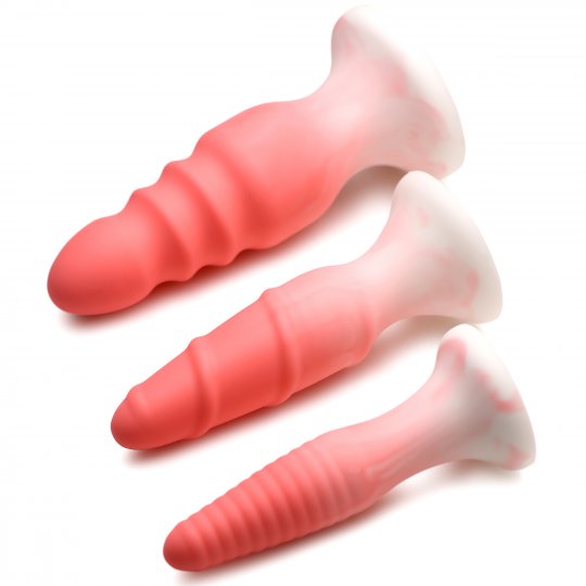 3 Piece Silicone Butt Plug Set