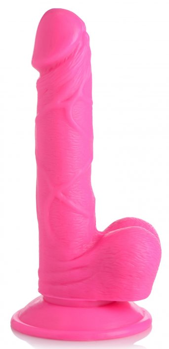 6.5 Inch Dildo With Balls -Pink