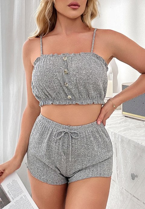 Adjustable Gray Pajama Set