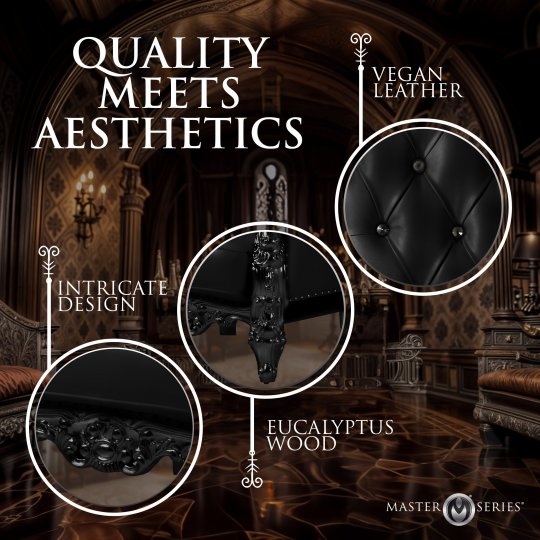 BDSM Throne Chair - Black