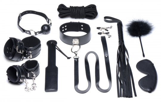 Deluxe 10 Piece Bondage Set