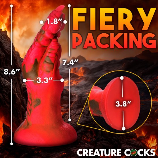 Demon Claw Fisting Silicone Dildo - Red