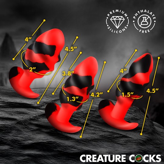 Dragon Trainer Silicone Butt Plug Set