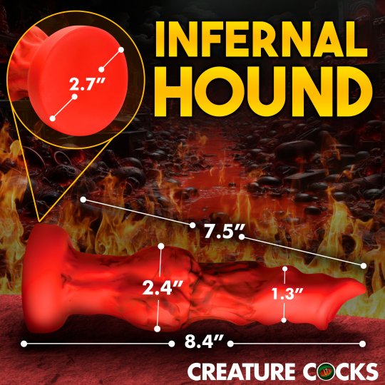 Fire Hound Silicone Dildo