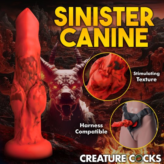 Fire Hound Silicone Dildo