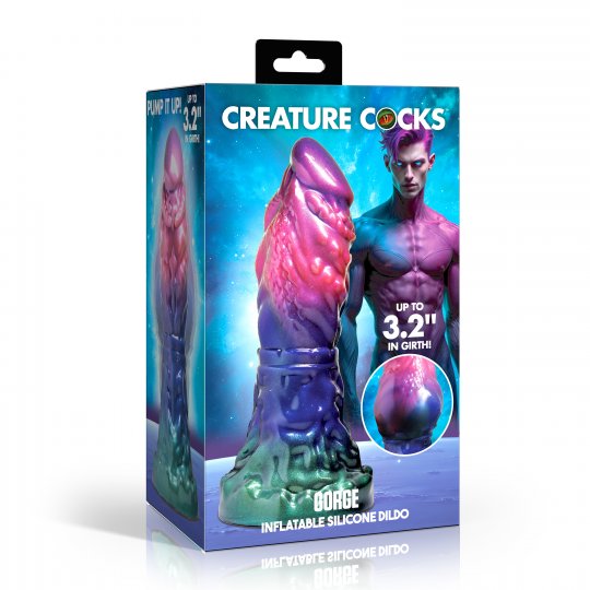 Gorge Inflatable Silicone Dildo