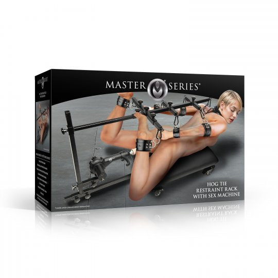 Hog Tie Restraint Rack with Sex Machine