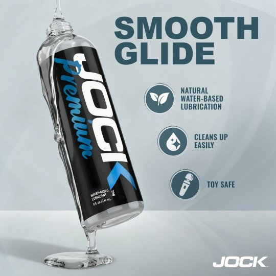 JOCK Premium & JOCK Extra Creamy Water Based Lubricant 8oz Dual Pack
