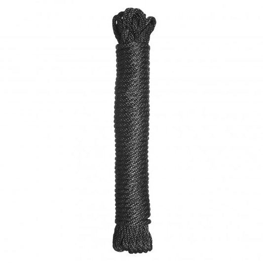 Premium Black Nylon Bondage Rope- 50 Feet