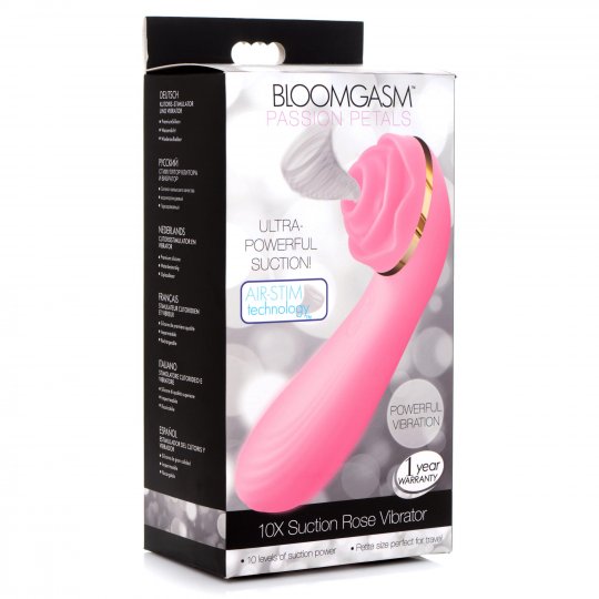 Passion Petals 10X Silicone Suction Rose Vibrator