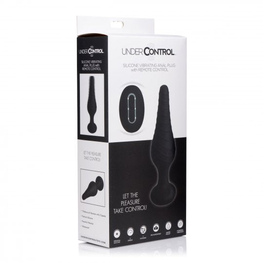 Silicone Vibrating Anal Plug With Remote Control