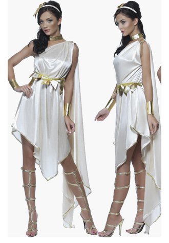 White Greek Goddess Costume